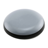 Prime-Line 1 in. Gray/Black Plastic Round Self-Stick Permanent Furniture Pads 8 Pack MP75108